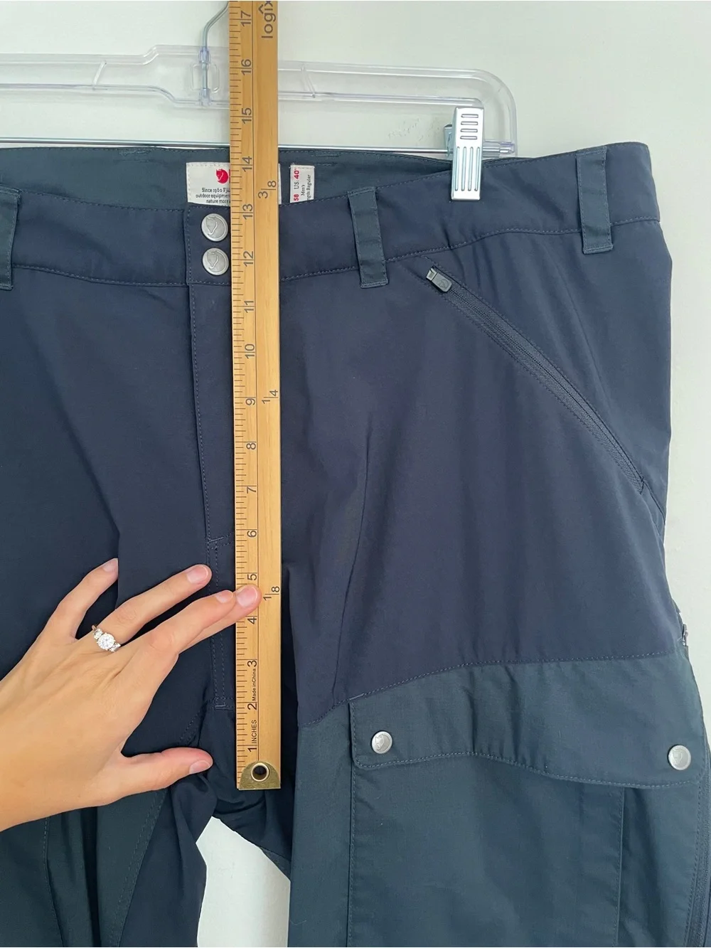 Fjallraven Abisko Midsummer Trousers Navy Size 40 Reg Gorpcore Utility Cargo men